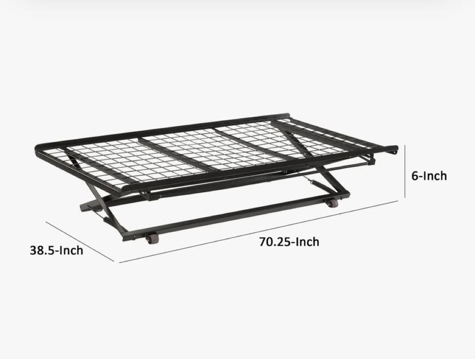 Twin Foldable Bed with Wheels