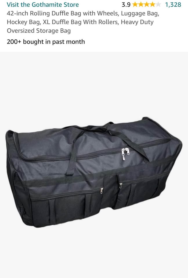 Gothamite Rolling Duffle Bag