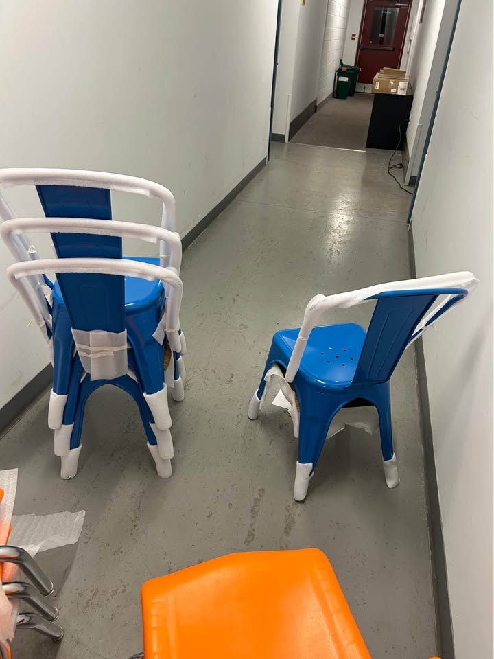 Flash Furniture Blue Metal Chairs