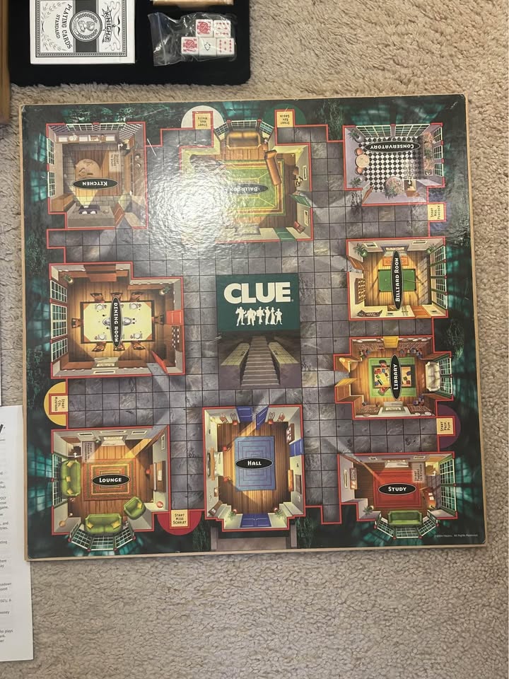 Hasbro Parker Brother Wooden Board Games