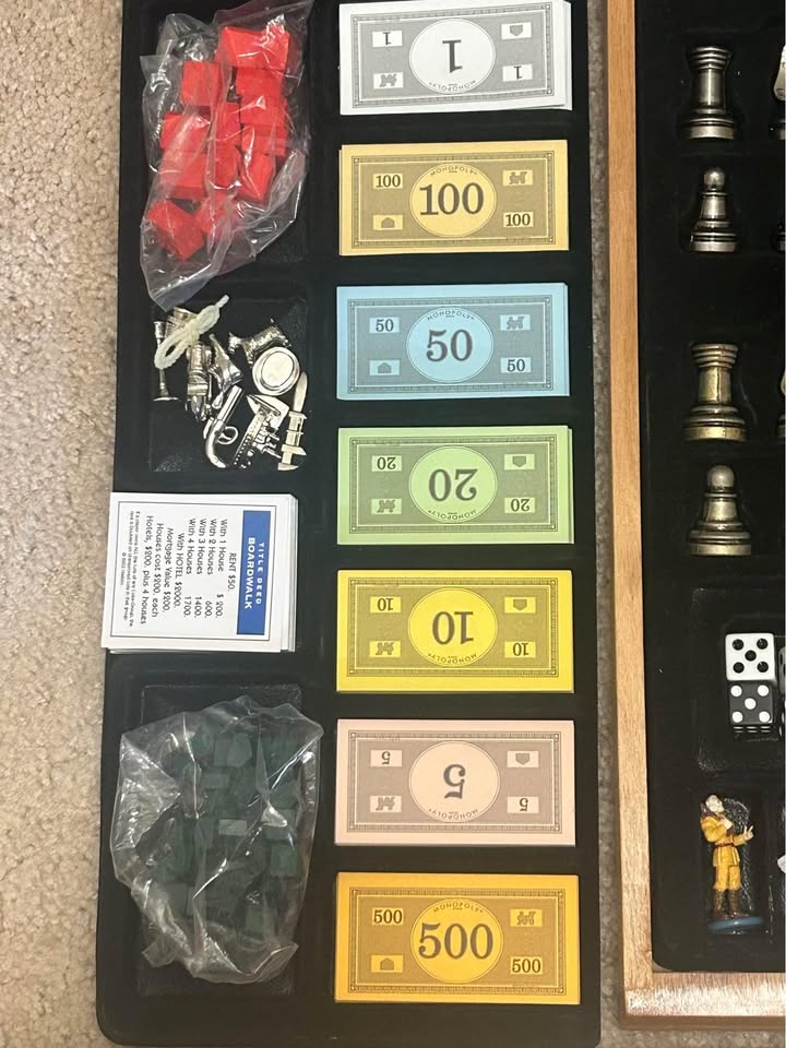Hasbro Parker Brother Wooden Board Games