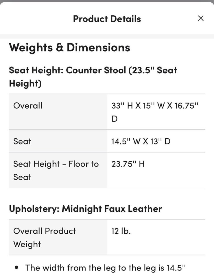 Kody Vegan Stools