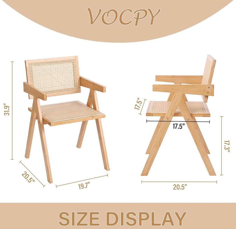 Set of Rattan Bamboo Chairs & Table