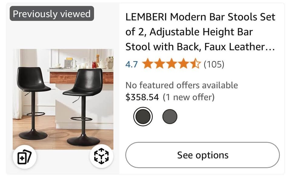 LEMBERI Modern Bar Stools