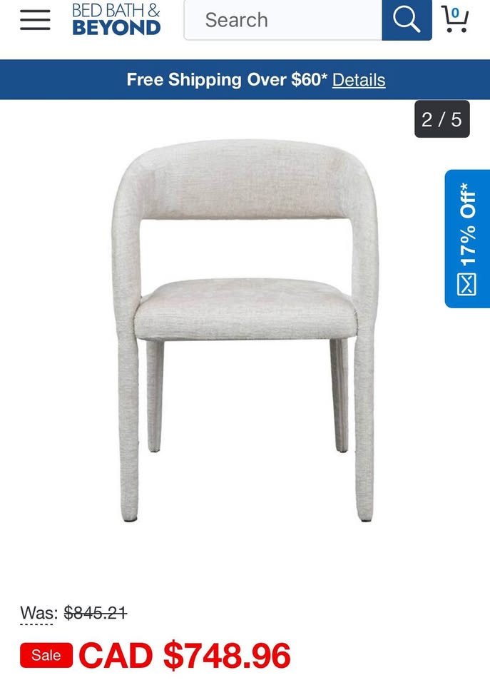 Modrest Faerron Modern Light Grey Fabric Accent Chair