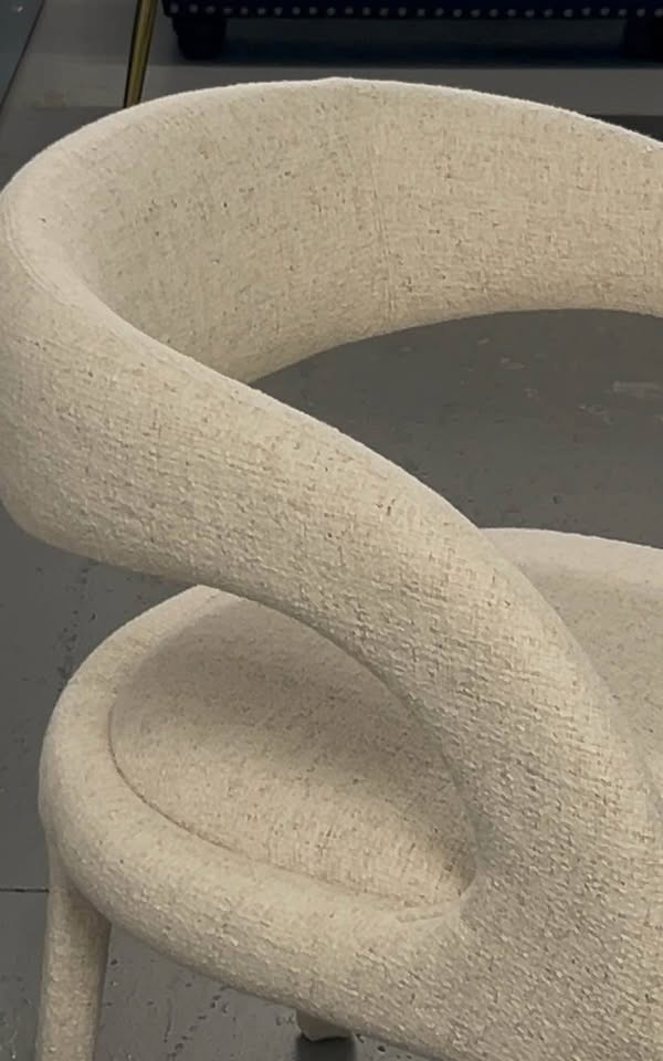 Modrest Faerron Modern Light Grey Fabric Accent Chair