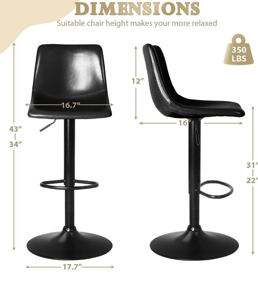 LEMBERI Modern Bar Stools