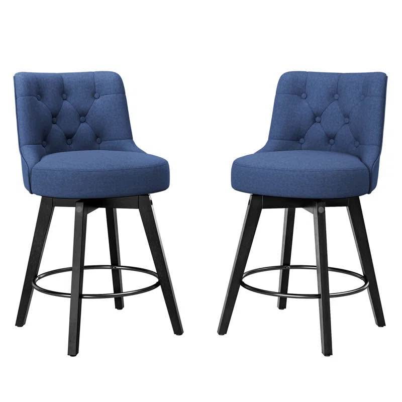 Arleine Swivel 26.7'' Upholstered Counter Stool