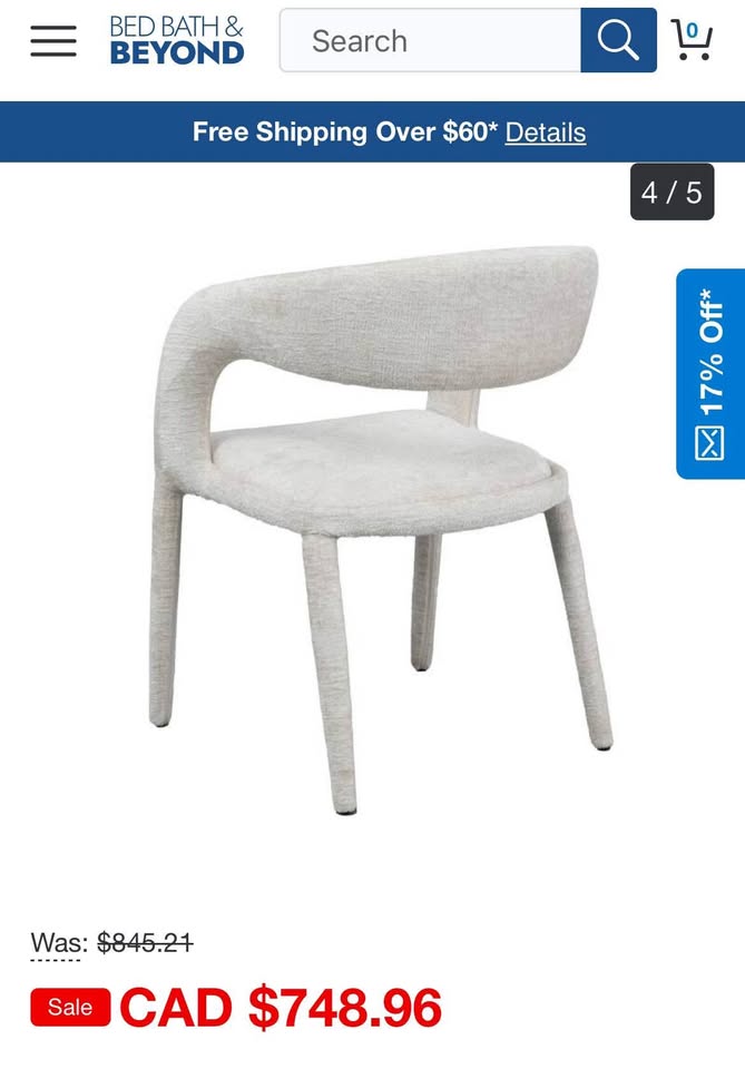 Modrest Faerron Modern Light Grey Fabric Accent Chair