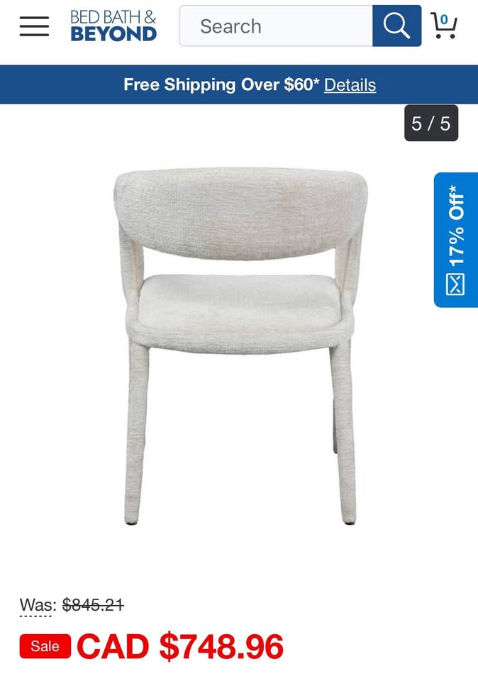 Modrest Faerron Modern Light Grey Fabric Accent Chair