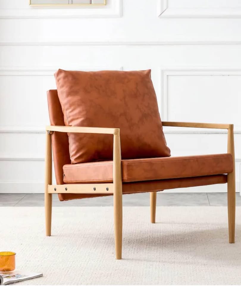Brand new brown armchair