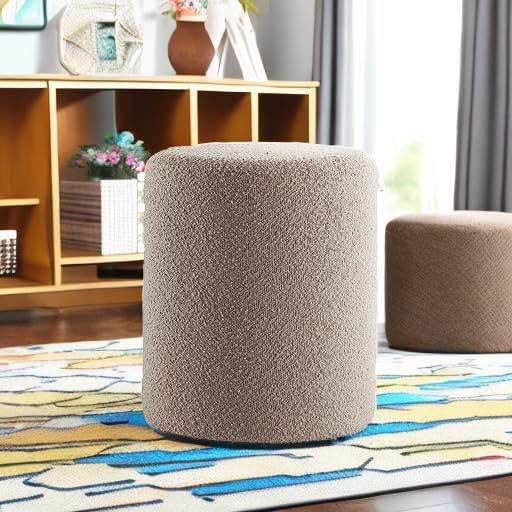 Brand new Boucle ottoman
