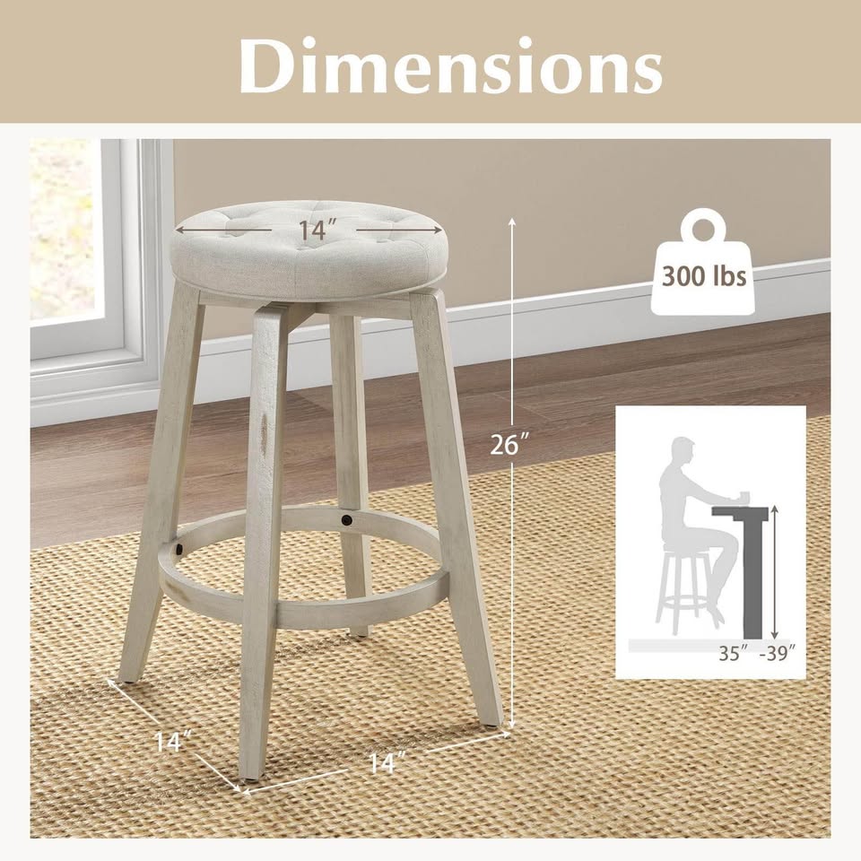 4 Brand new swivel barstools