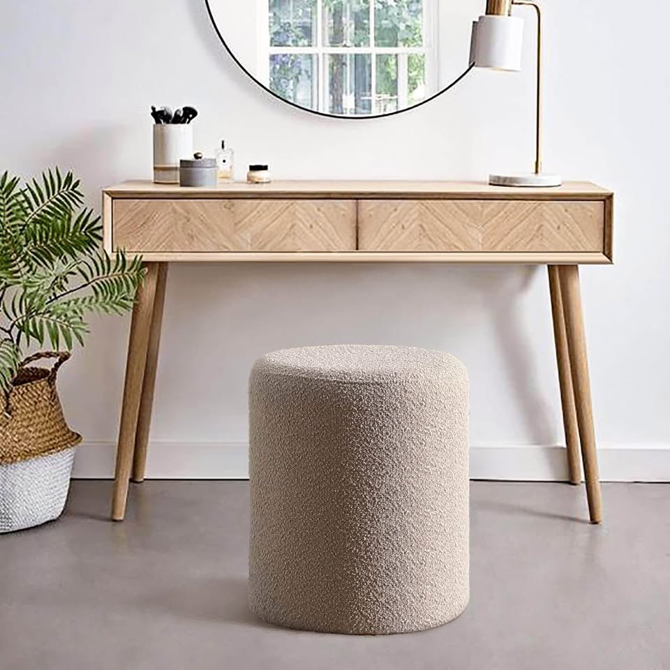 Brand new Boucle ottoman
