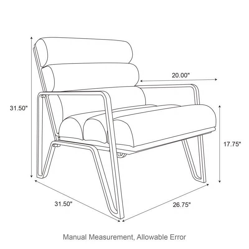 Faux leather armchair black