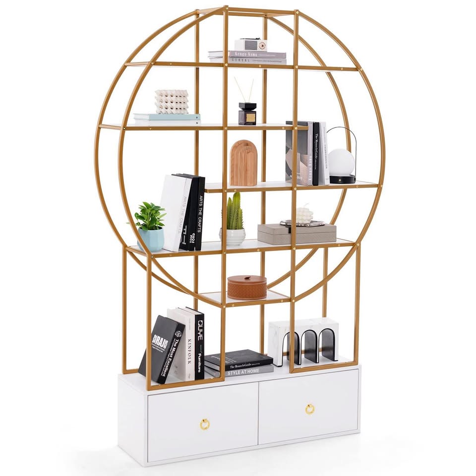 Brand new bookshelf with 2 drawers