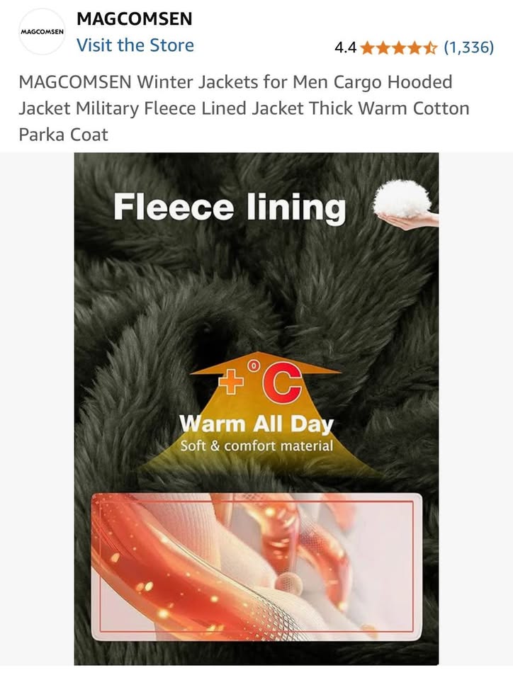 Winter Jackets for Men Cargo Hooded