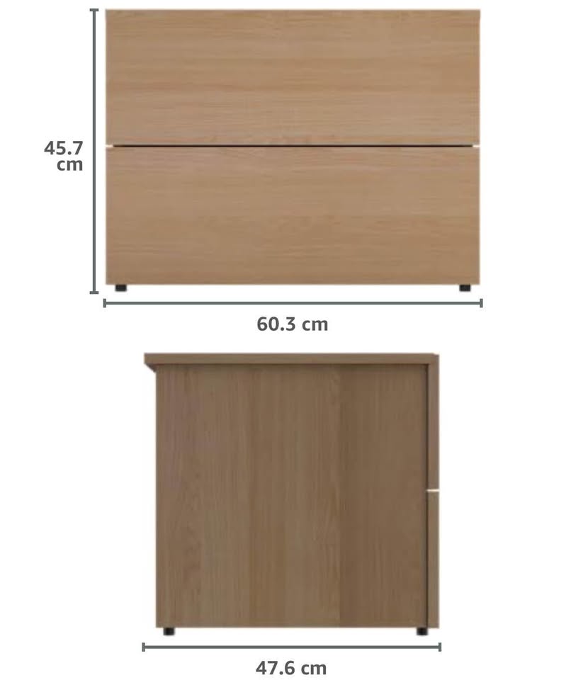 2 drawer nightstand (set of 2)