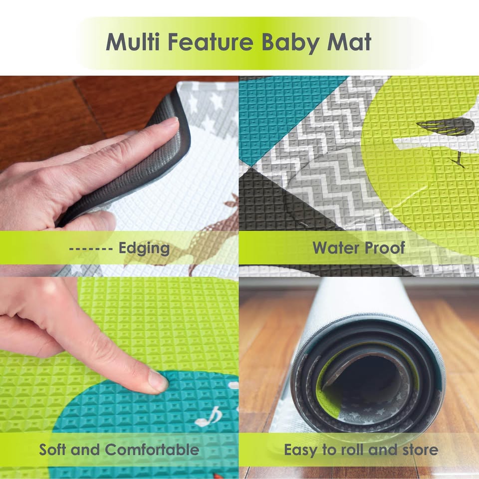 Thick Reversible play mat 55X39 inches