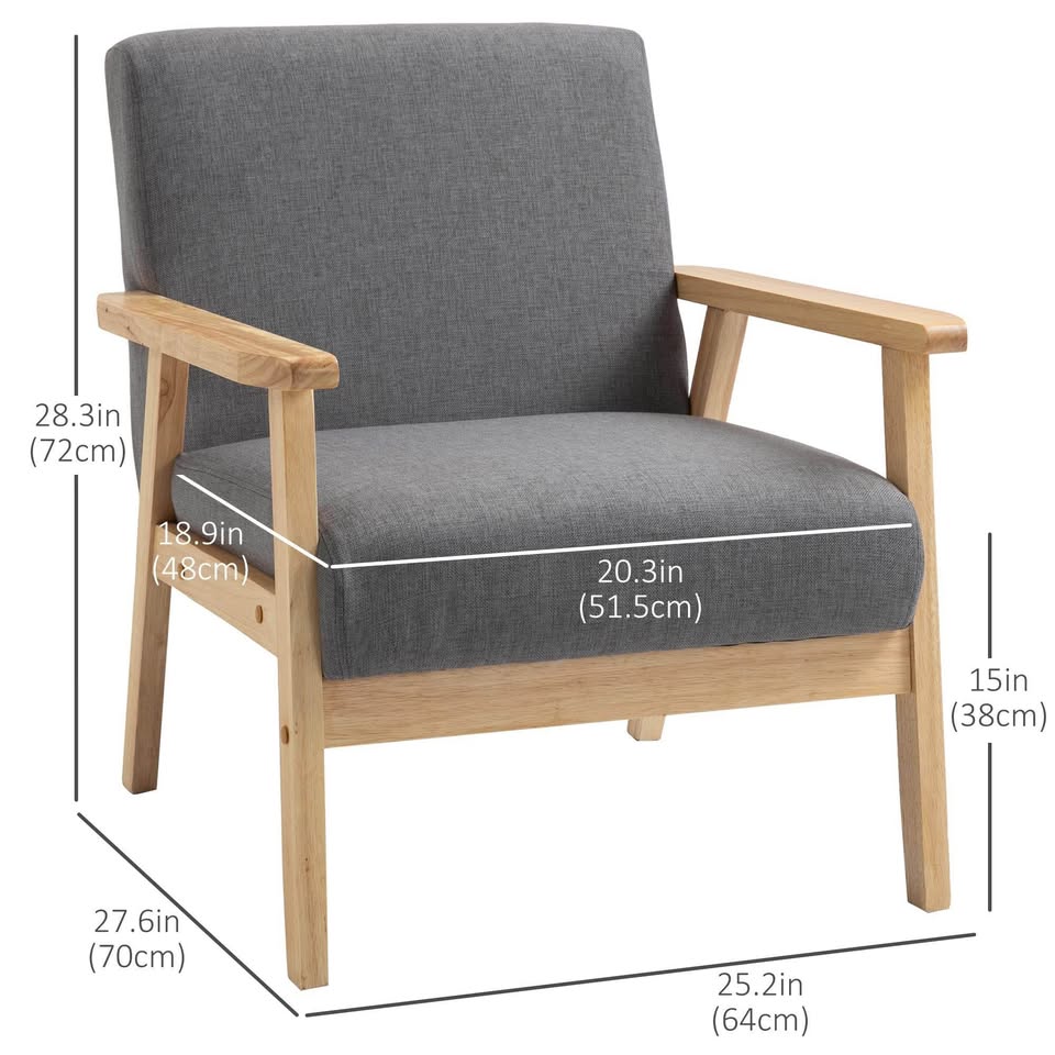 Grey armchair