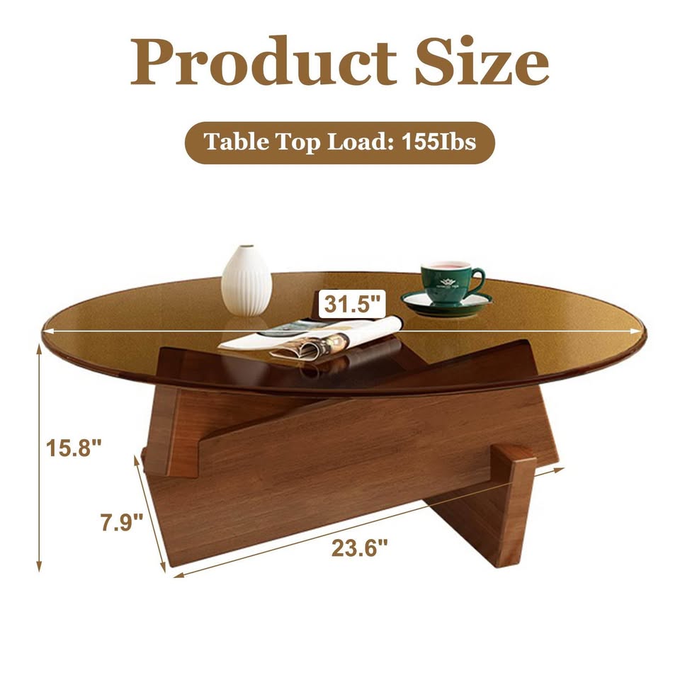 Glass Coffee Table - Brand New in Box