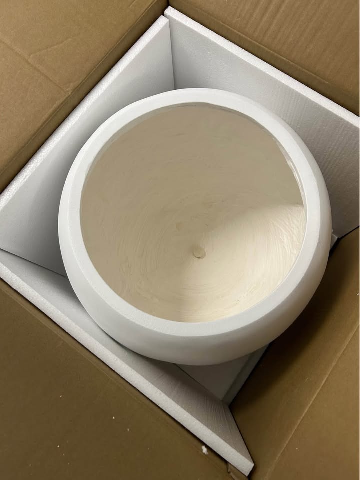 Large Fiber stone Planter - Brand New in Box