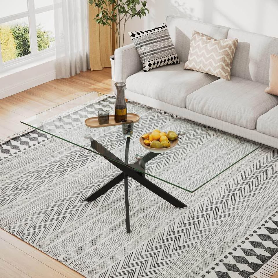 Brand New Modern Glass Coffee Table