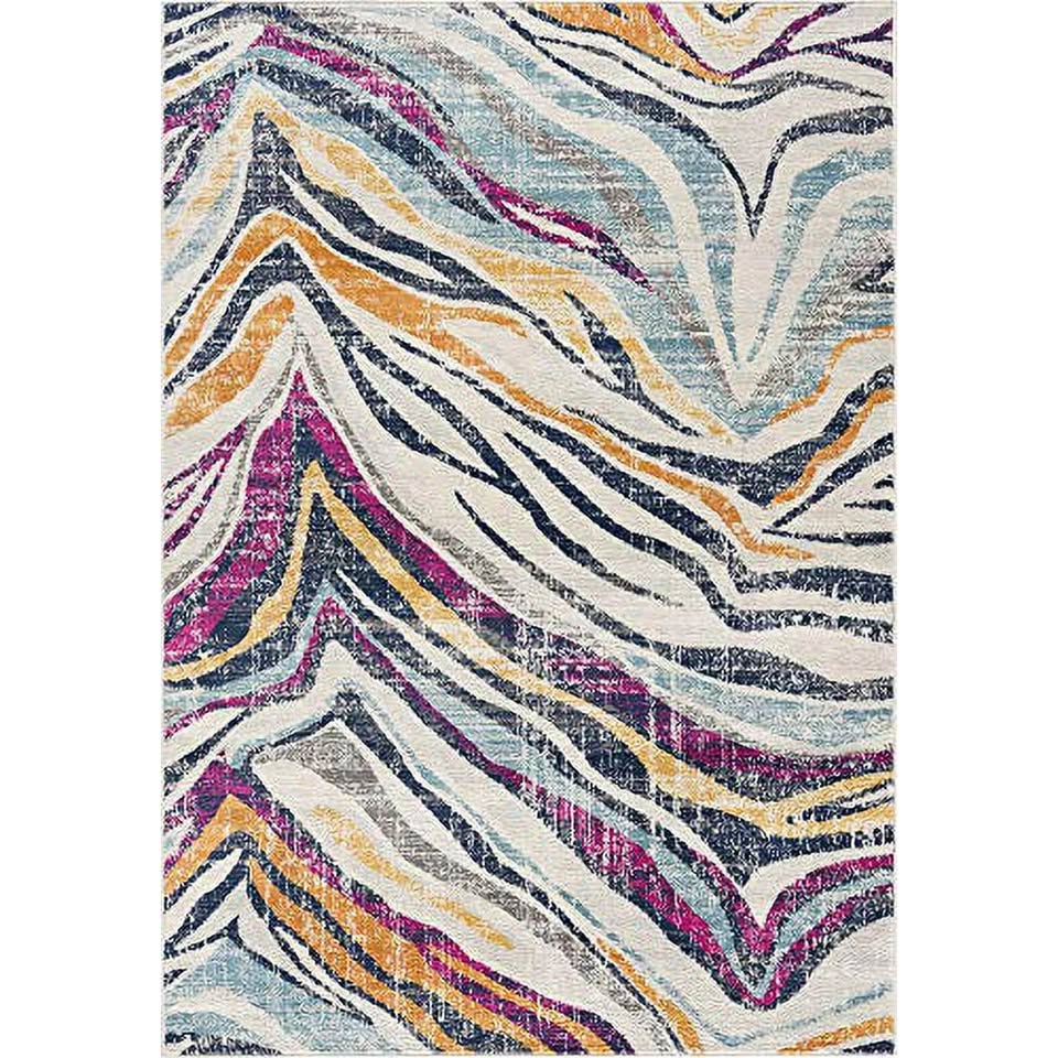 Brand new contemporary boho area rug (201x292cm)