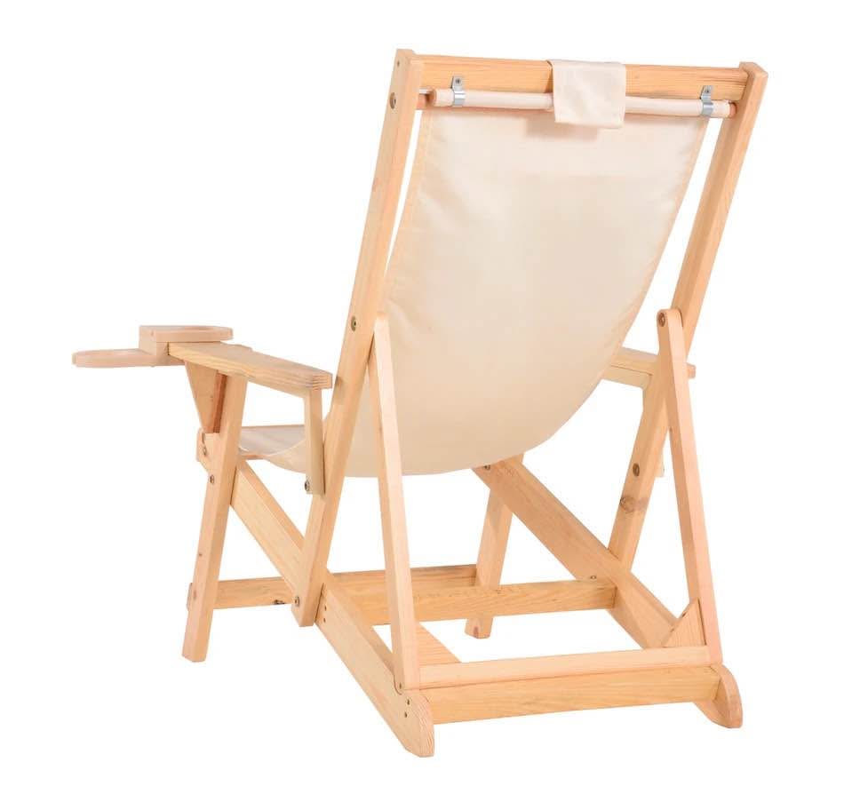Brand new solid wood sling chair (3 available)