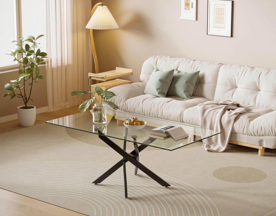 Brand New Modern Glass Coffee Table