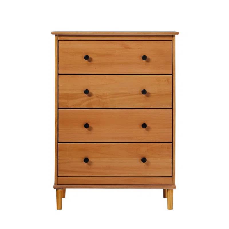 Wade Logan Bhuneshwar Solid Wood 4-Drawer Dresser - Brand New in Box
