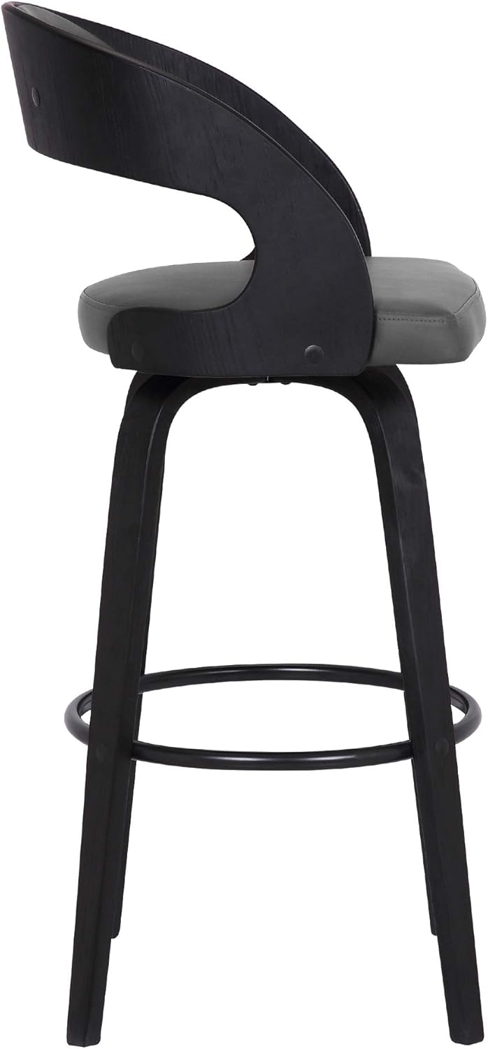 Armen Living Shelly Contemporary 26" Counter Height Swivel Barstool