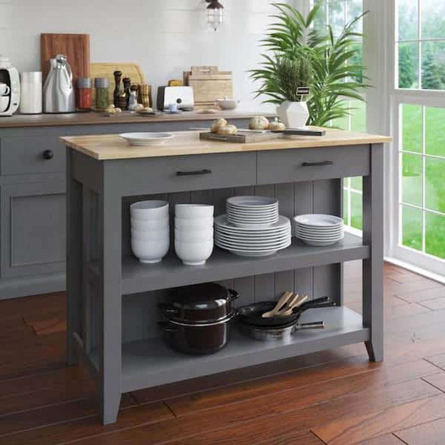 Brand new kitchen island in sealed box