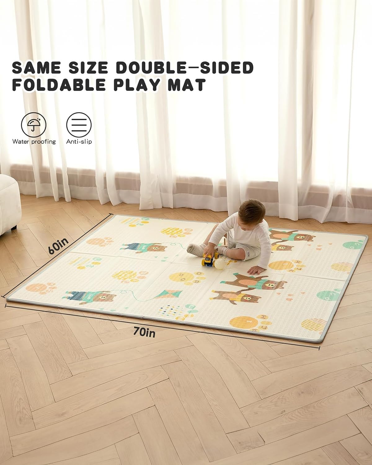 Playpen with Playmat 71X59