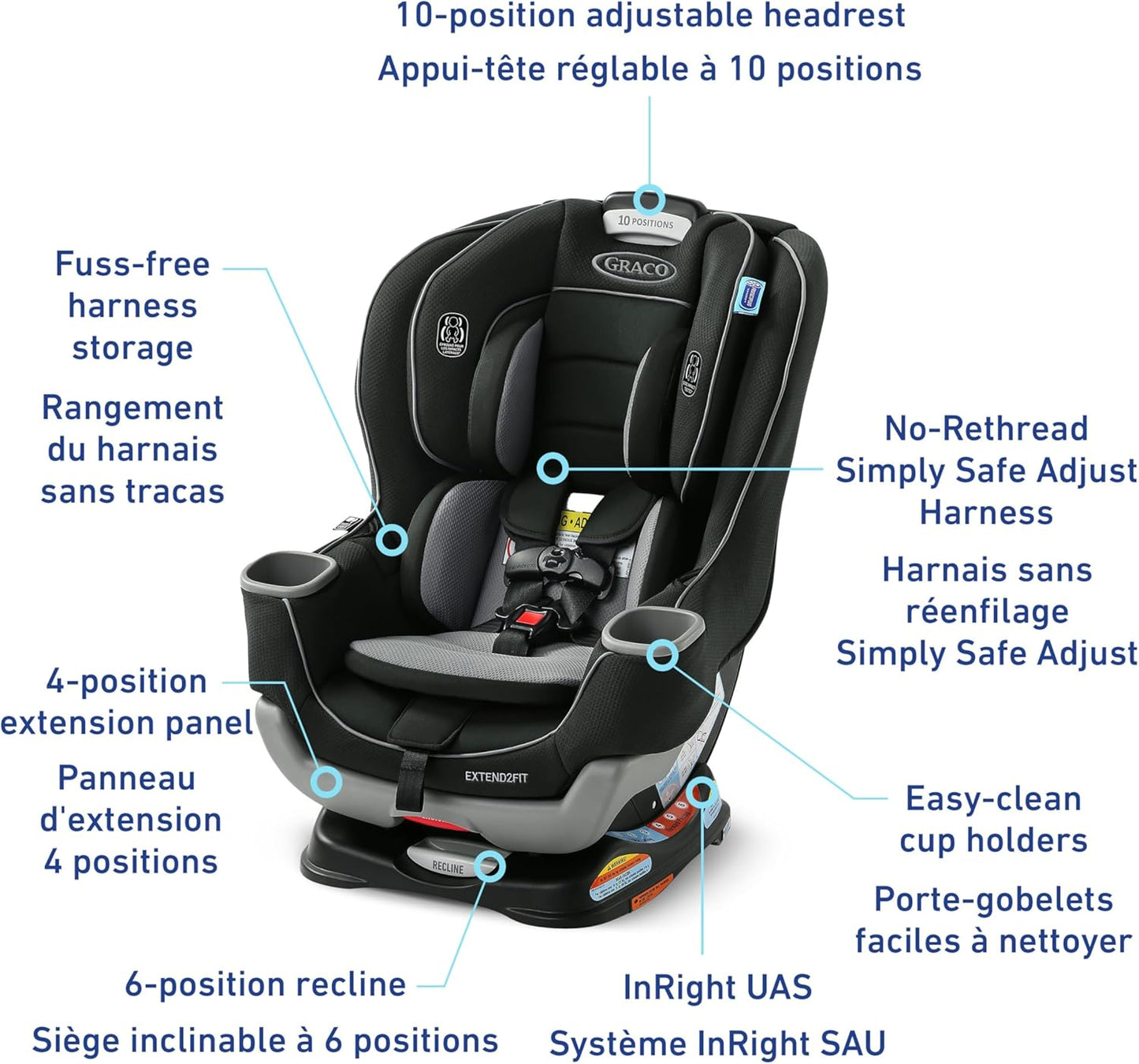Graco Extend2Fit Convertible Car Seat