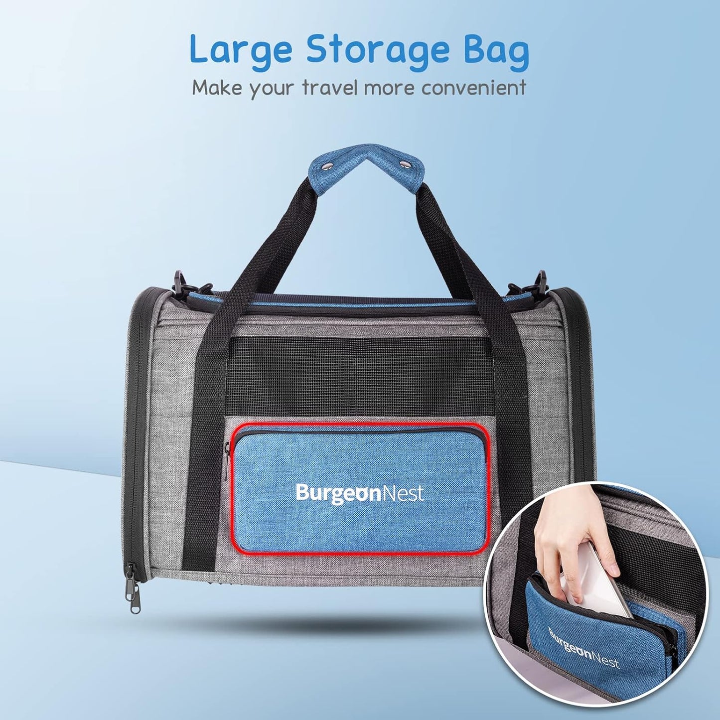 Perfect Carrier Travel Bag for small dogs and cats