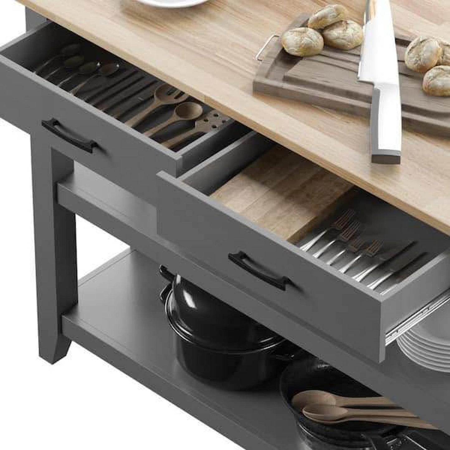 Brand new kitchen island in sealed box