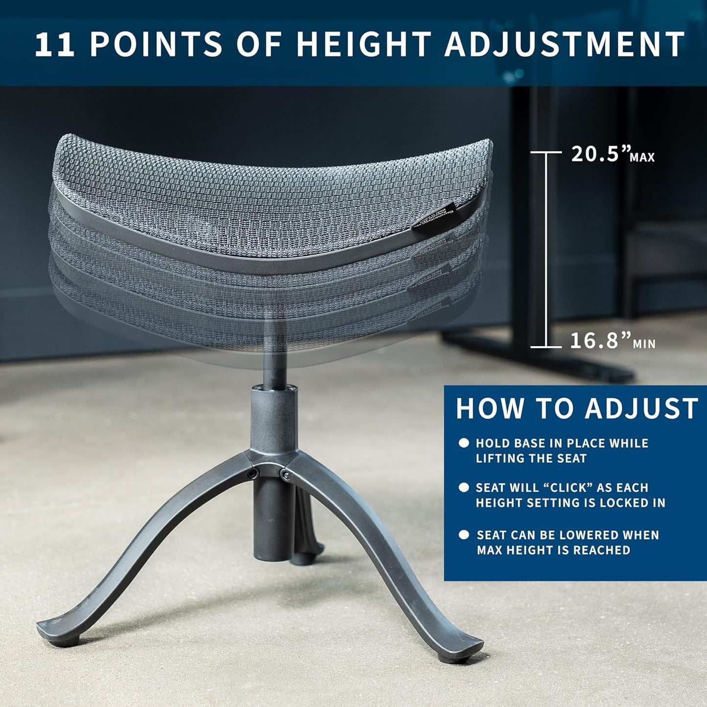 Adjustable Footrest for Desk