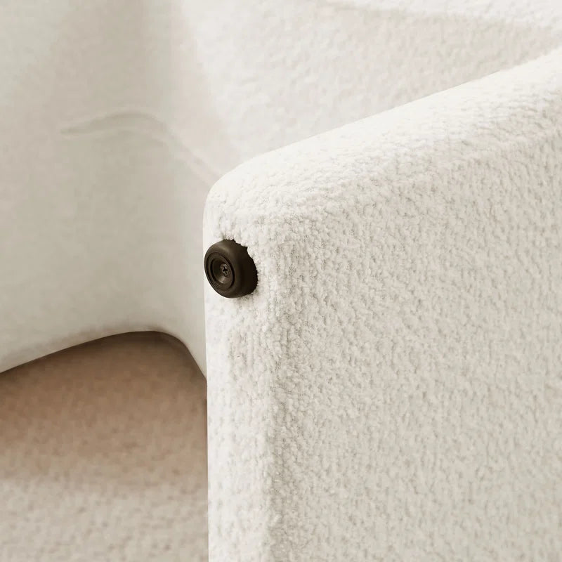 Hafizur 21.65'' Upholstered Ottoman Simple Chair (Set of 2)