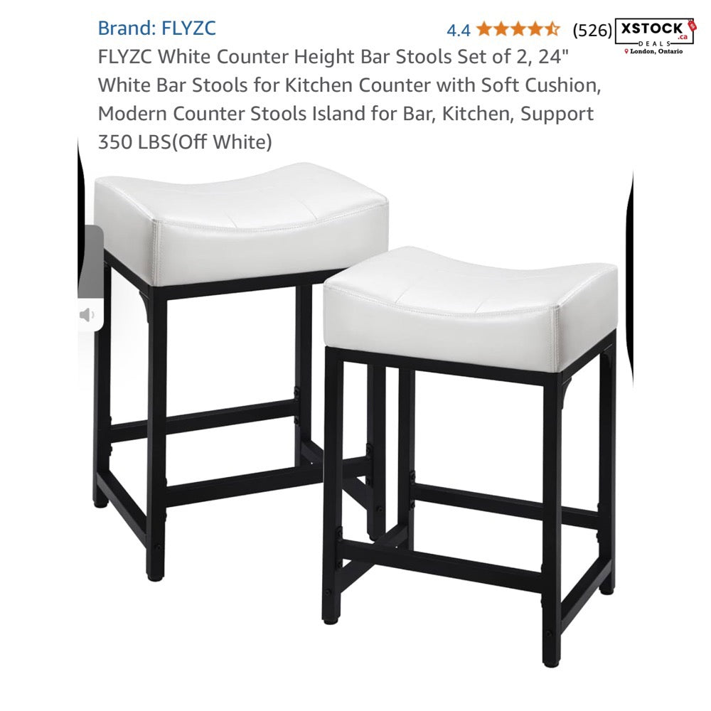 Counter Height Bar Stools Set of 2, 24 inches