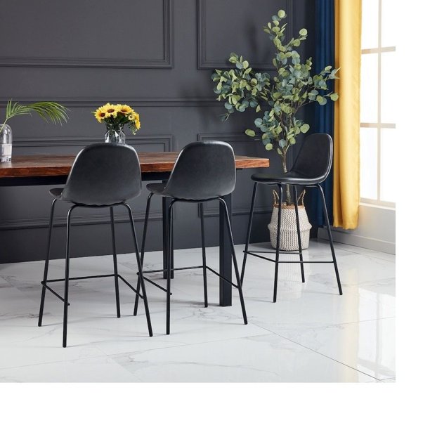 Kody Vegan Leather Counter Stools