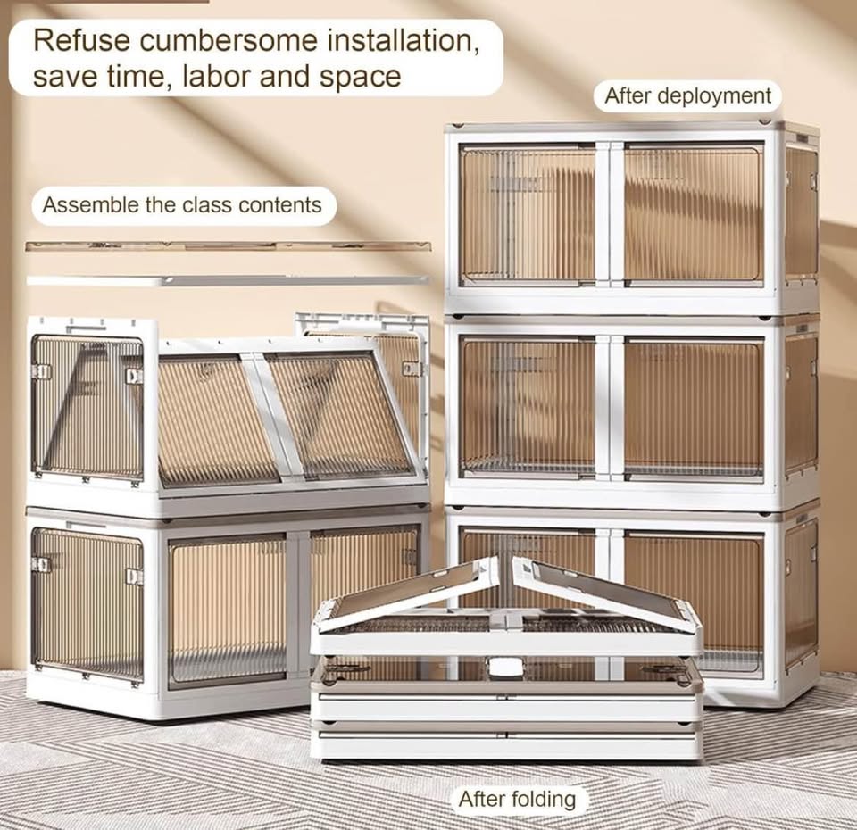 Brand New 3 Storage Bins with Lids Each Box 19Lx14Wx10H inches