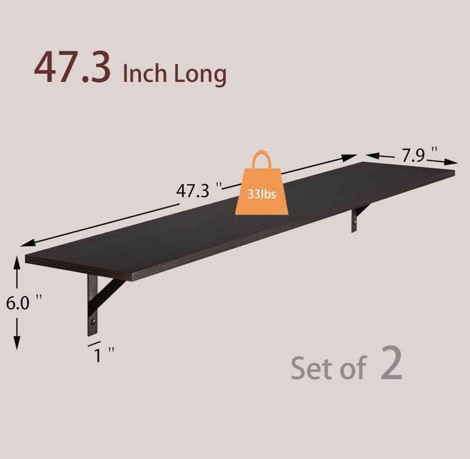 Shelves 47.3x7.9 Inches