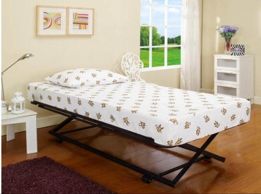 Twin Foldable Bed with Wheels