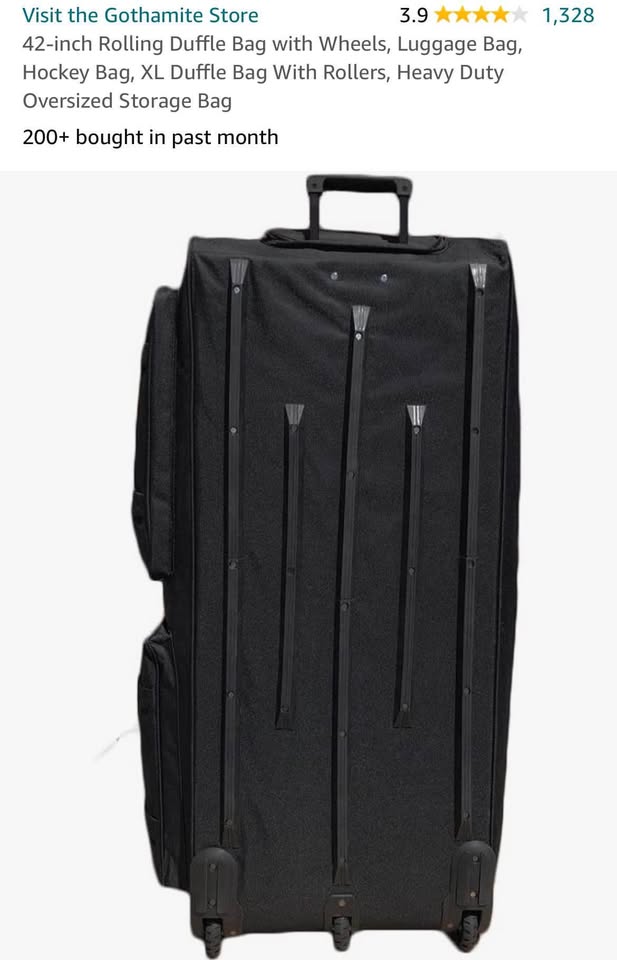 Gothamite Rolling Duffle Bag