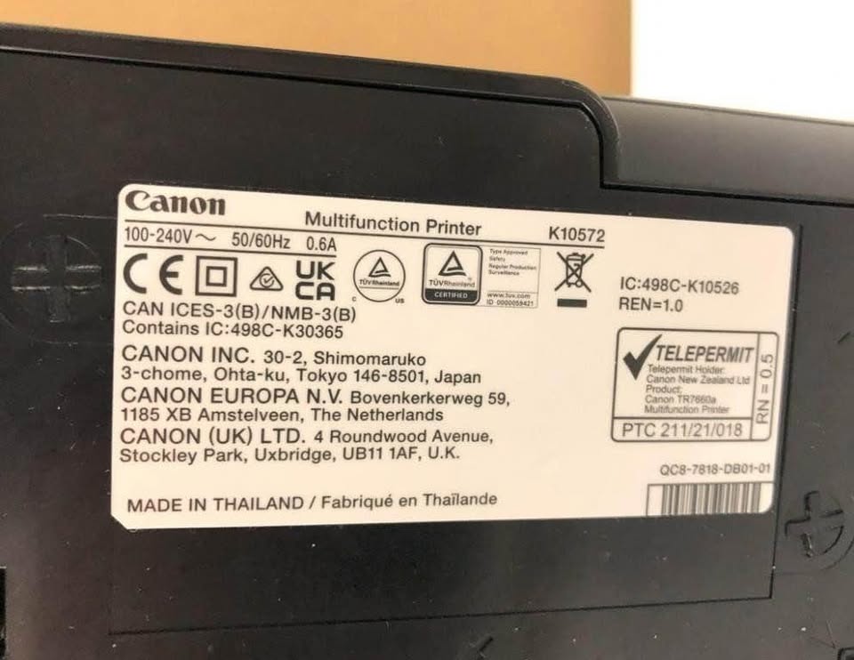 Canon Pixma TR7620a Home Office Printer