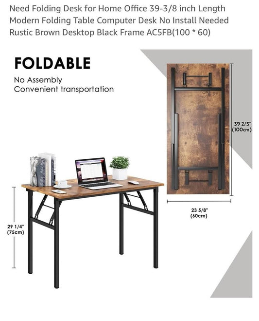 Foldable 39” Desk