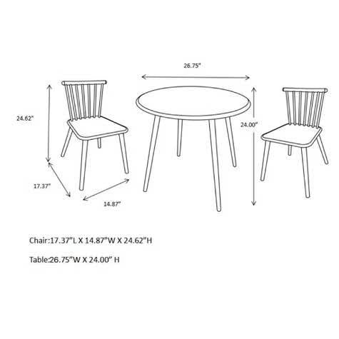 Windsor metal Kids activity table set