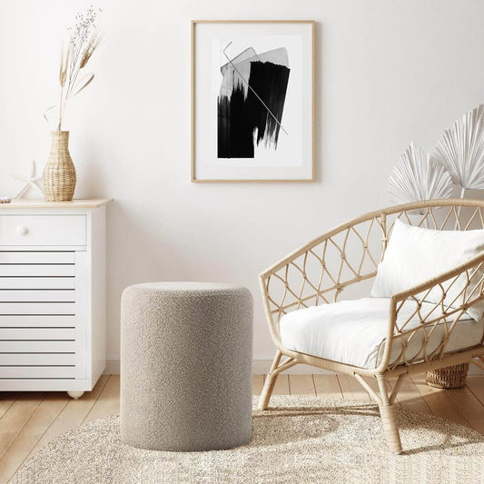 Brand new Boucle ottoman