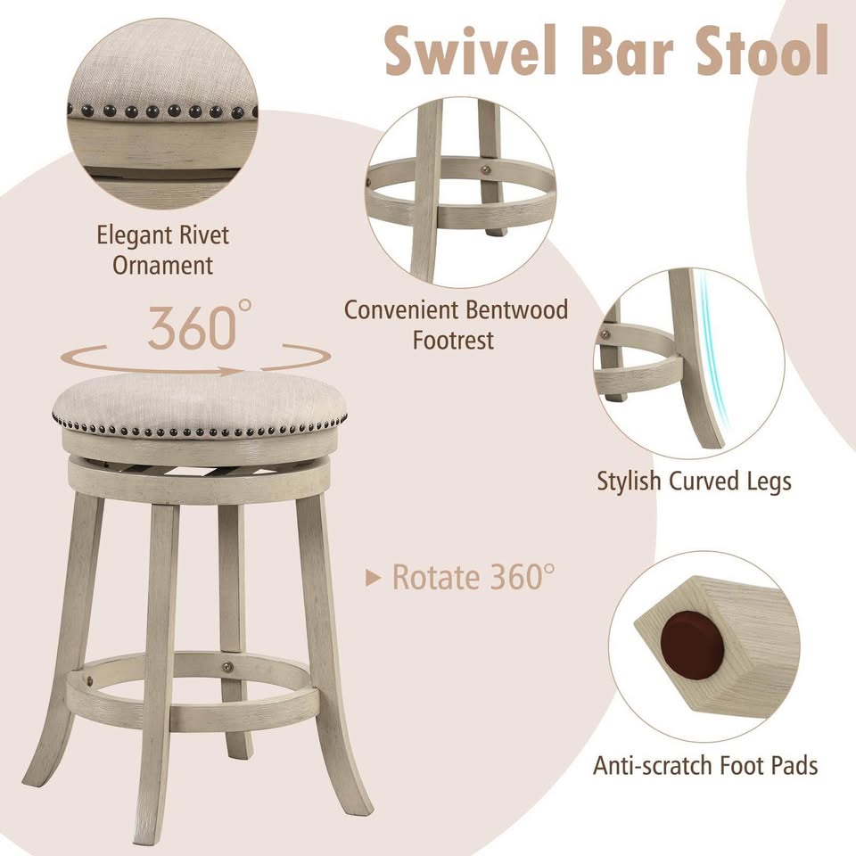 Swivel Bar Stools  (Set of 2)